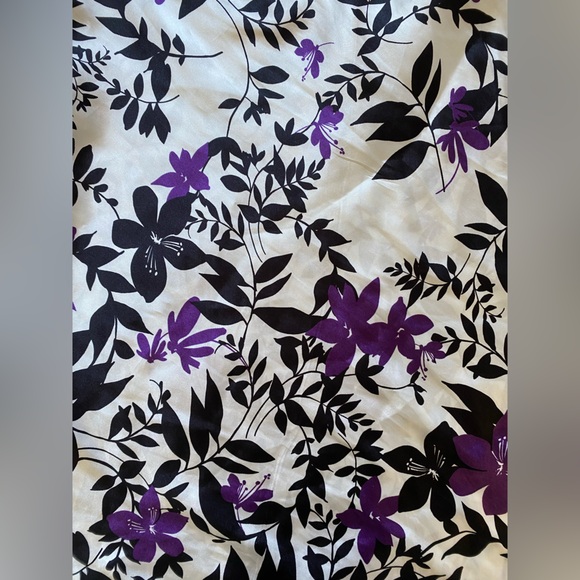 APT. 9 Floral Satin Babydoll Slip Dress Nightgown Size Large Y2K Lace Bow - Picture 4 of 10